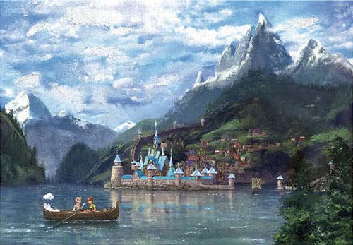 TENYO D2000-634 Jigsaw Puzzle Disney Frozen Boating In Arendelle 2000 Pieces