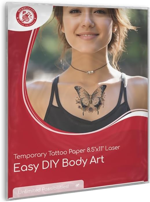 Temporary Tattoo Paper for LASER printers -10 SETS