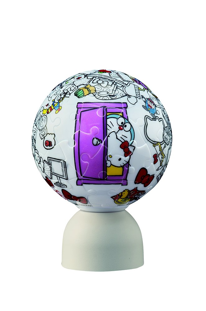 YANOMAN 3D Led Lantern Puzzle 2003-455 Doraemon & Hello Kitty 60 Pieces