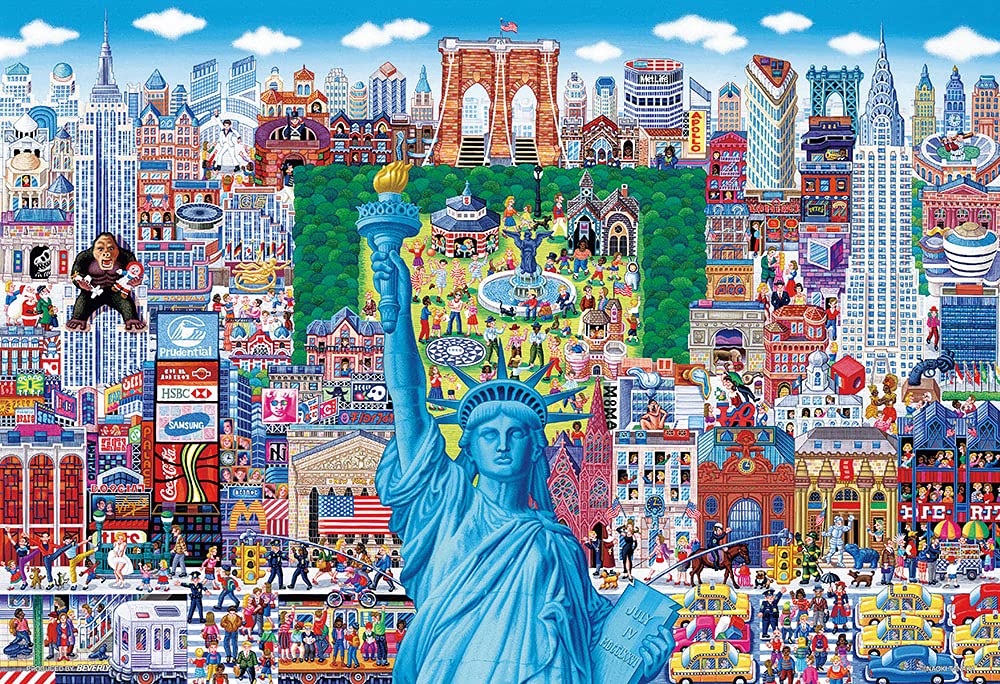 Beverly M81-623 Jigsaw Puzzle Famous Locations In New York (1000 S-Pieces) Scene Puzzle