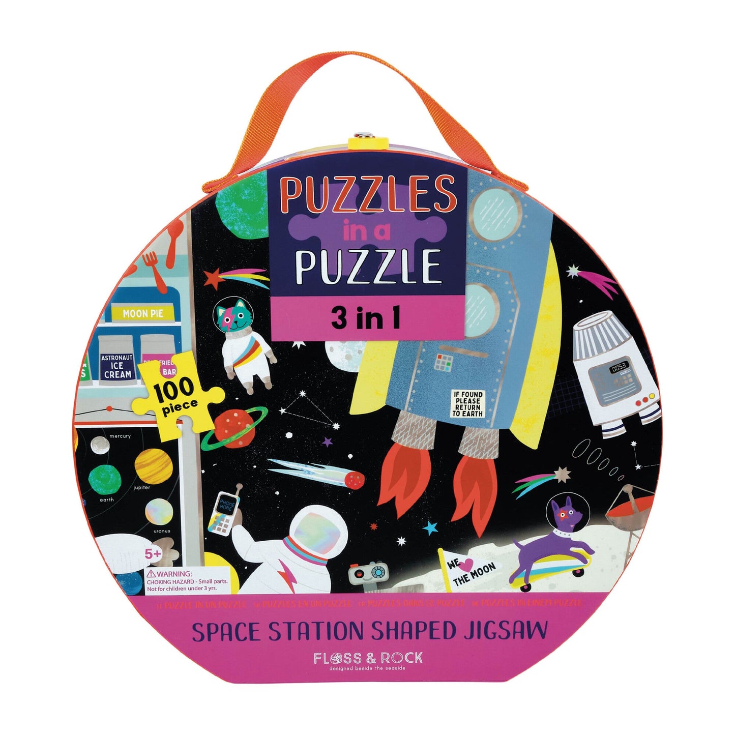 3-in-1 100 Piece Space Puzzle