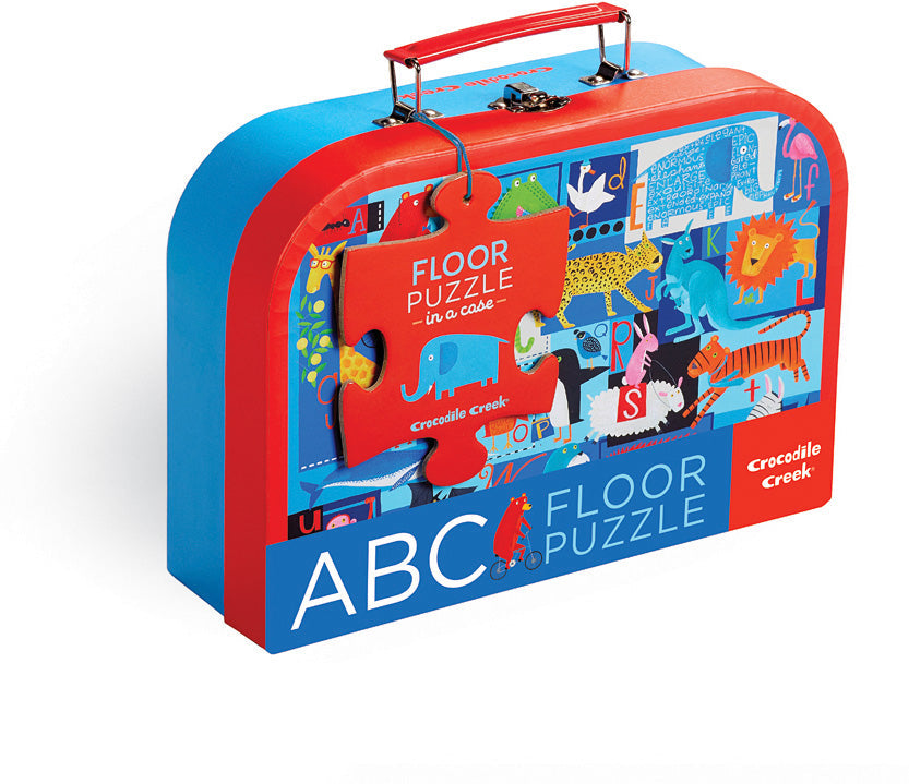 Animal ABC 24 pc Floor Puzzle Case
