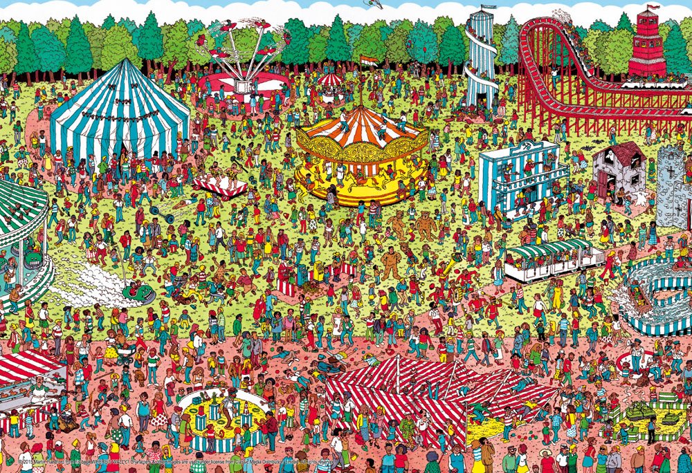 Beverly Jigsaw Puzzle L74-123 Where's Wally? (150 L-Pieces) Large Piece Puzzle