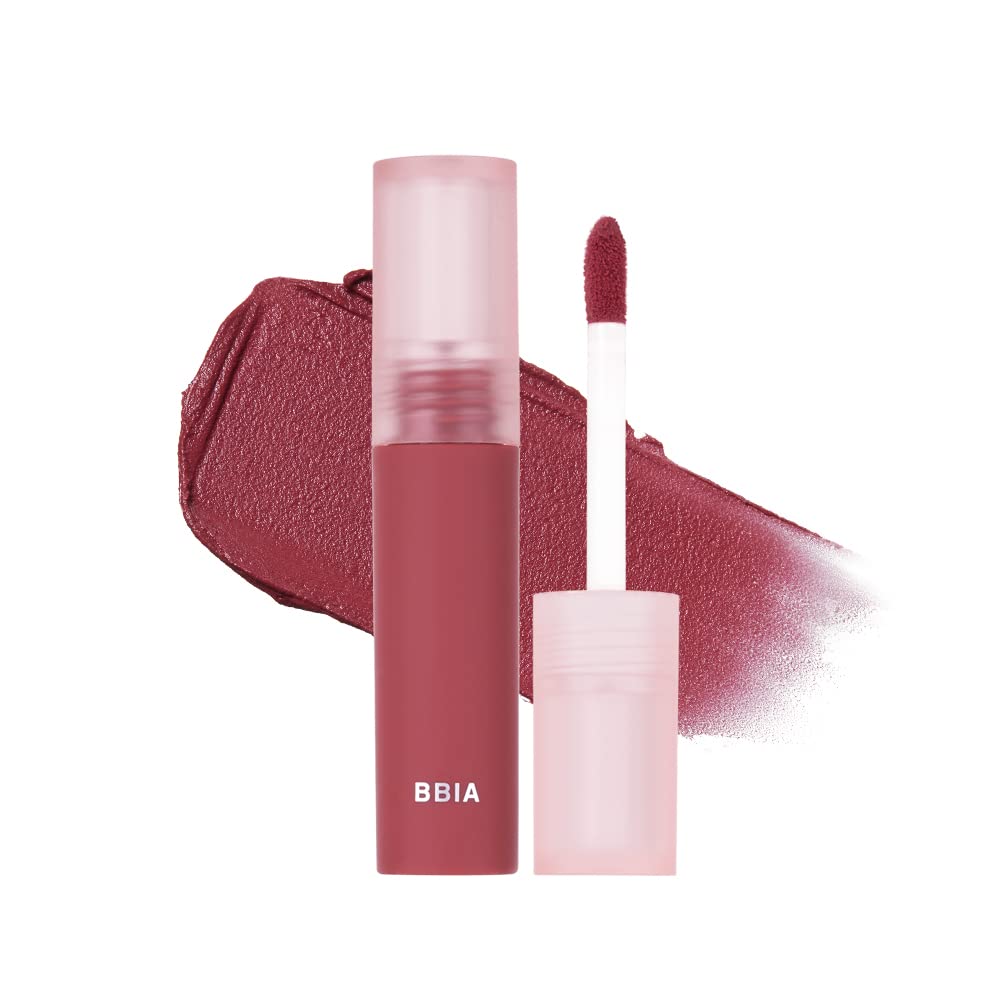 BBIA Smudge Tint 6 Colors 0.11 fl oz – Velvet & Matte Finish Liquid Lip Stain, Rosy Color, Long-Lasting, Easy Natural Lip Gradation, Super Stay Matte Ink, Korea Lip Tint Makeup (04 MIDNIGHT ROSE)