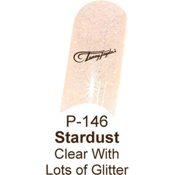 Clear with lots ofglitters