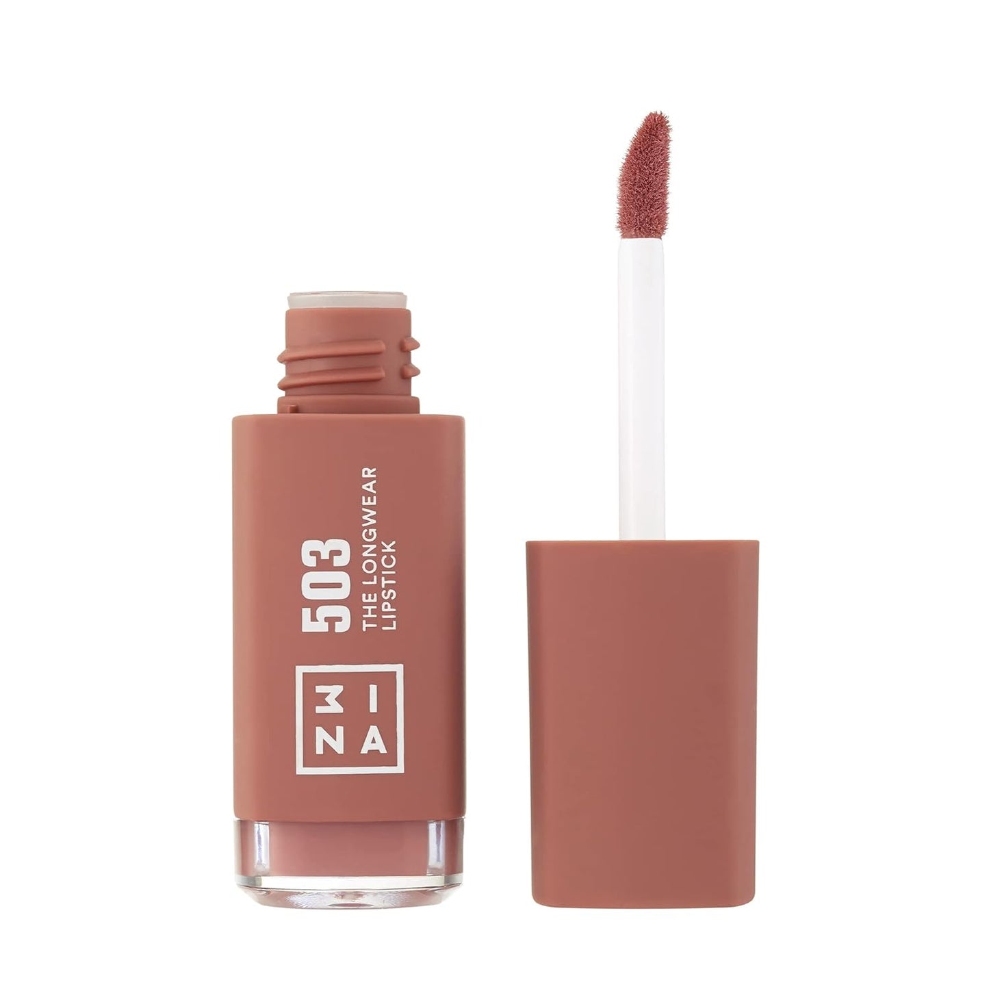 3INA The Longwear Lipstick 503- Naturally Hydrating, Fast Drying - Shades That Stay All Day And Suit Every Skin Tone - Cruelty Free, Paraben Free, Vegan Cosmetics - Nude Color - 0.22 Fl. Oz