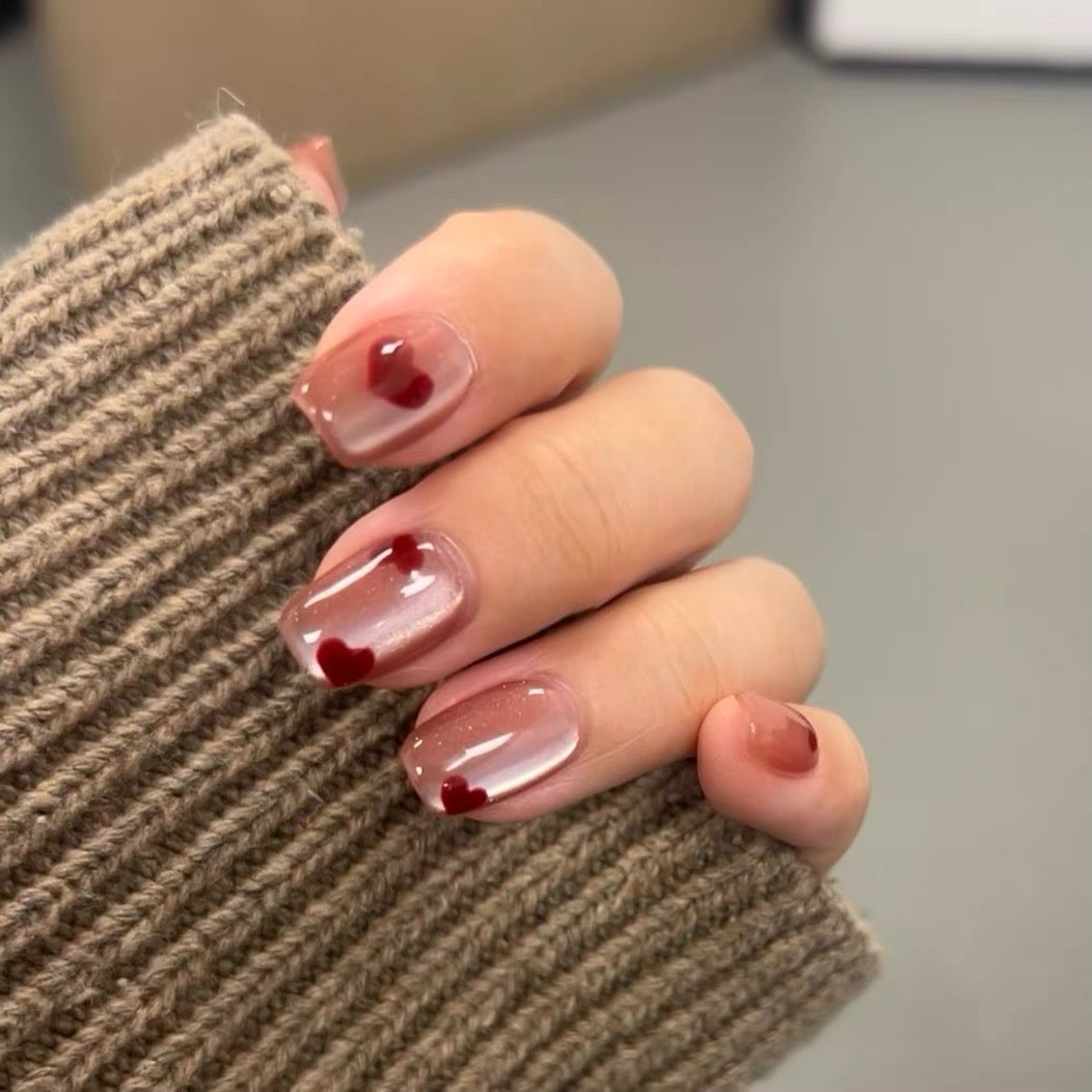 Whitening Mocha Handcrafted Nail Art Pre-made Patch