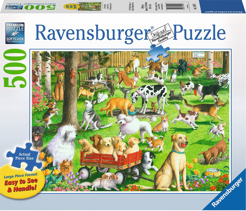 At the Dog Park 500 pc Lg Puzzle