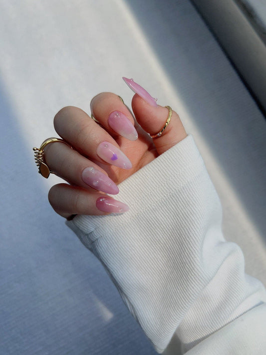 Tender Tokens Med Almond nails | Ready to ship