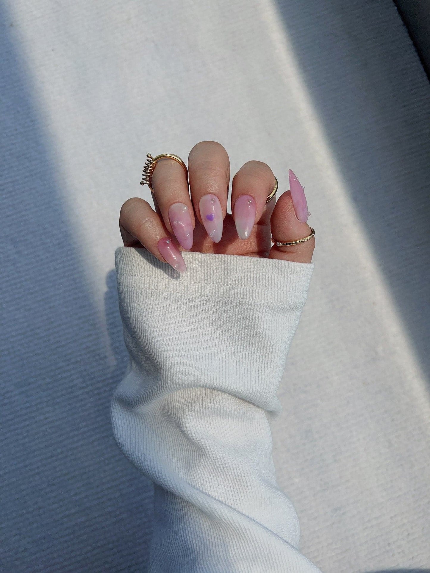 Tender Tokens Med Almond nails | Ready to ship