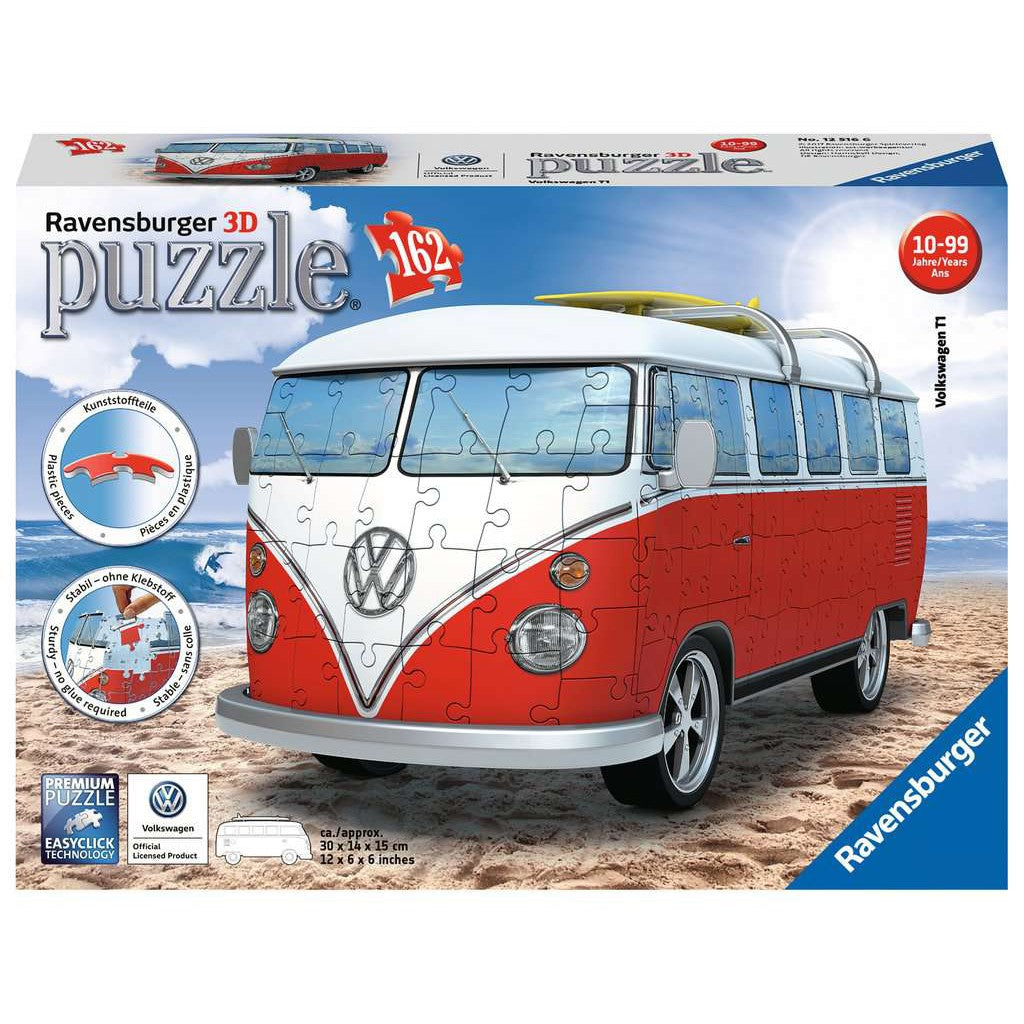 VW Bus Campervan 162pc 3D Puzzle